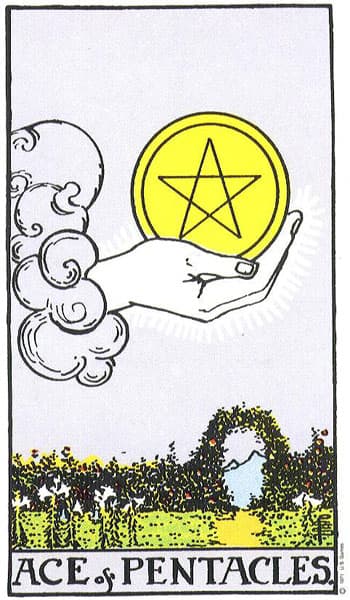 As de Oros — arcano menor del tarot