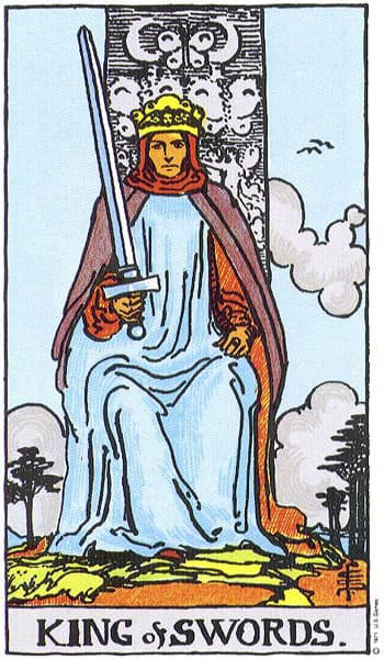 Rey de Espadas — arcano menor del tarot