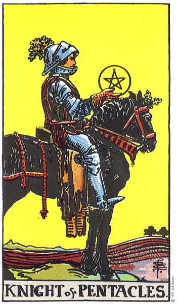 Caballero de Oros — arcano menor del tarot