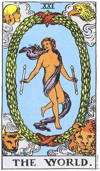 El Mundo — arcano mayor del tarot